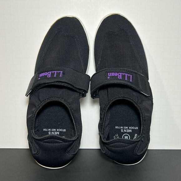 Mens LL BEAN Black Slip On Water Shoes / Size M - 8.5 - Picture 5 of 8